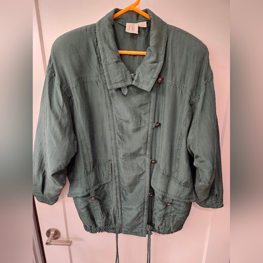 Vintage - Silk NWOT Clifford & Wills Turquoise Jacket - Size M